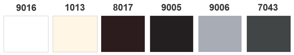 Standard RAL color of the pergola structure