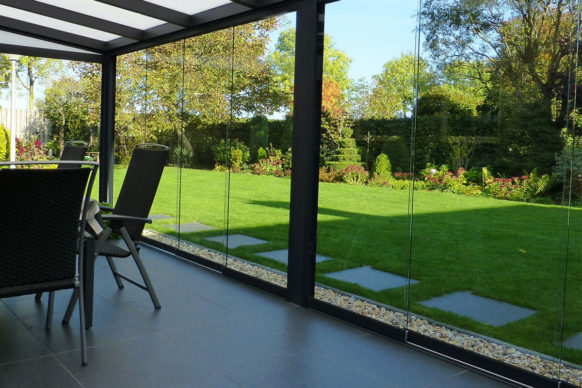 Patio sliding glass doors